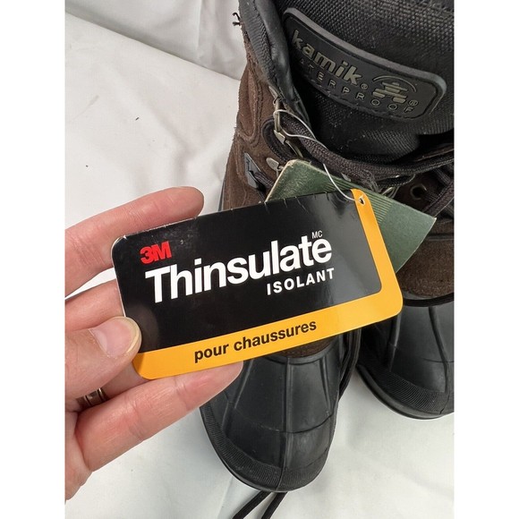 Kamik Nations Mens Snow Boots Sz9 waterproof 3M Thinsulate insulation -40 degree - Picture 10 of 11